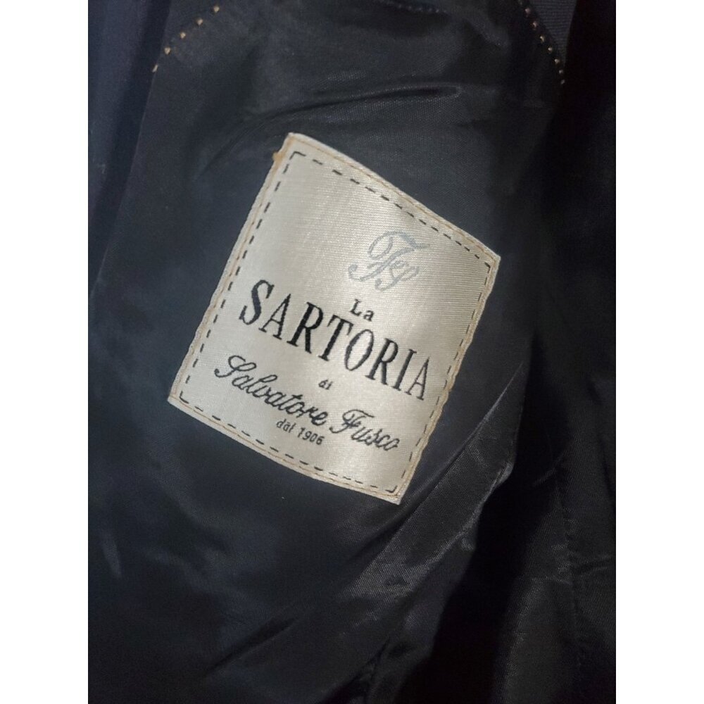 LA SARTORIA ai Salvatore Fusco Loro Piana Super 110s Italy 100% wool Men's 52R - Picture 8 of 16